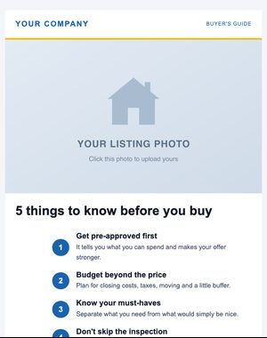 Buyer Guides email template: Buyer's Guide