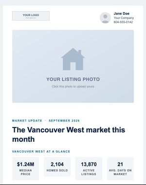 Market Update email template: Monthly Update — Corporate
