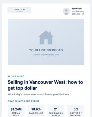 Seller Guides email template: Corporate